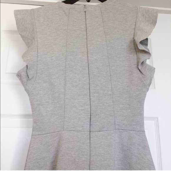 Stunning NWOT Grey Rhinestone Neckline Dress - Picture 5 of 6